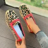 Mocassin léopard femme
