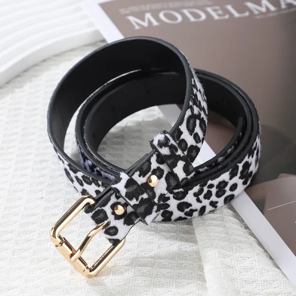 Ceinture femme léopard – design simple et tendance pour jeans
