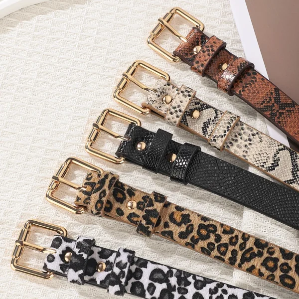 ceinture femme leopard
