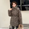 Doudoune léopard femme – Chaude et ample en coton