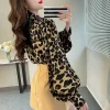 Chemise leopard chic Femme