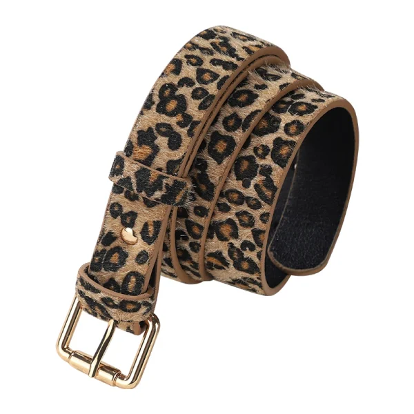 Ceinture femme léopard – design simple et tendance pour jeans