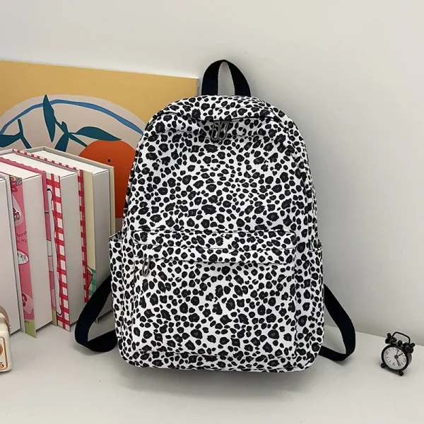 Sac à dos léopard grande capacité femme