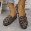 Mocassin léopard femme