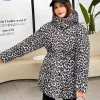 Doudoune léopard femme – Chaude et ample en coton