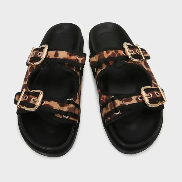 Sandale stylé leopard