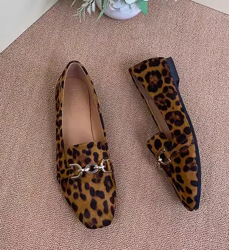 Mocassin léopard stylé