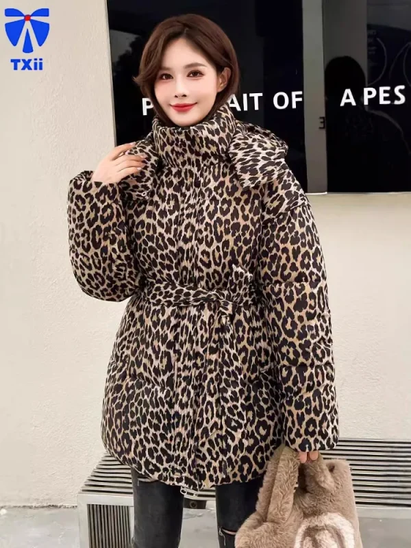 doudoune leopard femme stylé