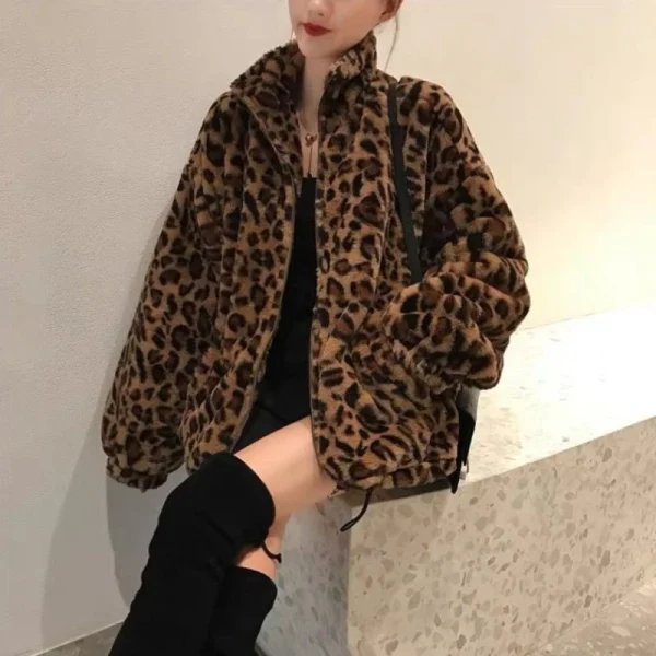 veste leopard femme style coreen
