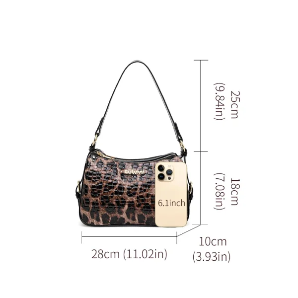 Sac léopard femme en cuir – élégant
