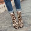 Bottines à Talons Léopard