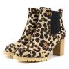 Bottines Chelsea Léopard