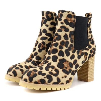 Bottines Chelsea Léopard