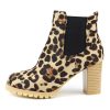 Bottines Chelsea Léopard