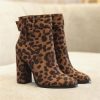 Bottines Femme Imprimées Léopard