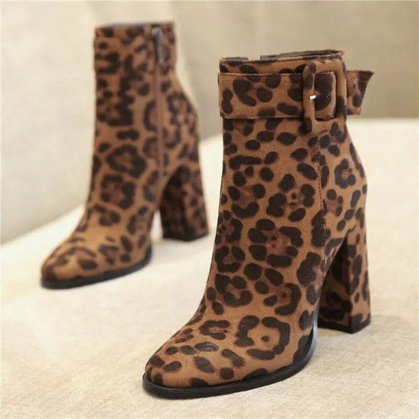 Bottines Femme Imprimées Léopard