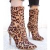 Bottines Lacets Léopard