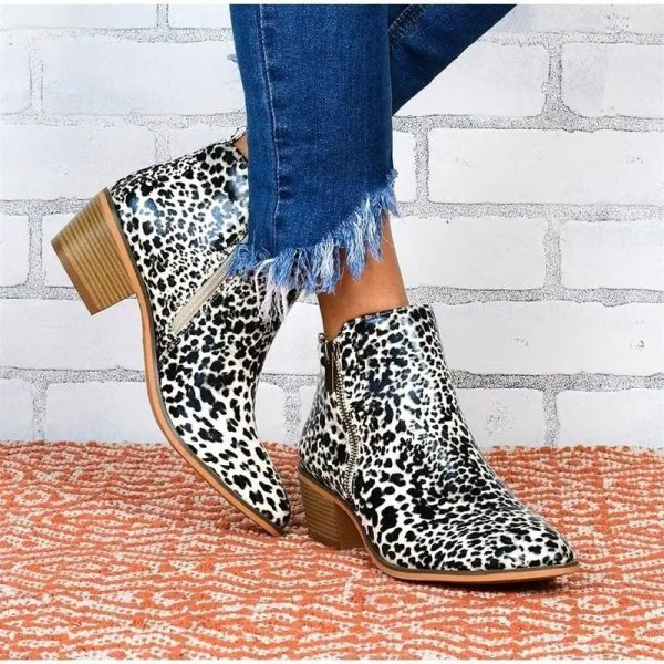 Bottines Léopard Coquettes