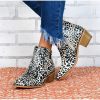 Bottines Léopard Coquettes Noires