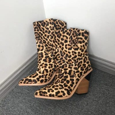Bottines Léopard Femme Montantes