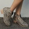 Bottines Léopard Ouvertes