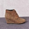 Bottines Léopard Talons Compensées
