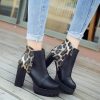 Bottines Noires et Léopard