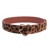 ceinture leopard avec boucle en coeur