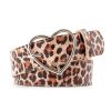 ceinture leopard avec boucle en coeur