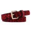 ceinture leopard rouge