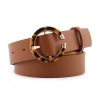 ceinture leopard marron cuir