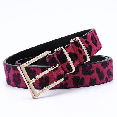 Ceinture Léopard Tendance Rose