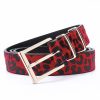 ceinture leopard tendance rouge