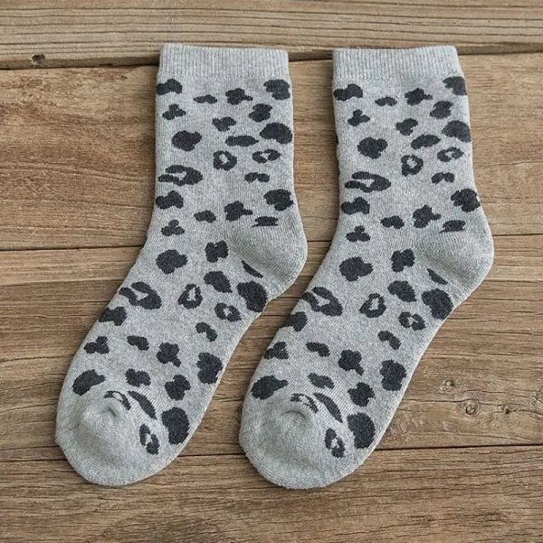 Chaussettes Léopard Courtes