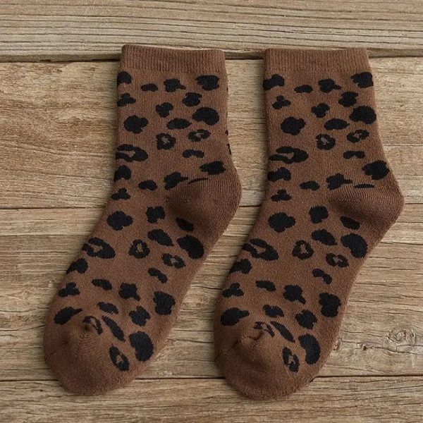 Chaussettes Léopard Courtes