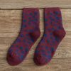 Chaussettes Léopard Courtes Bordeaux