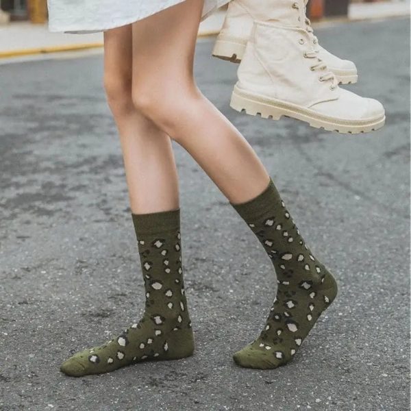 Chaussettes Léopard Femme