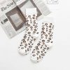 Chaussettes Léopard Femme Blanches