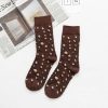 Chaussettes Léopard Femme Marron
