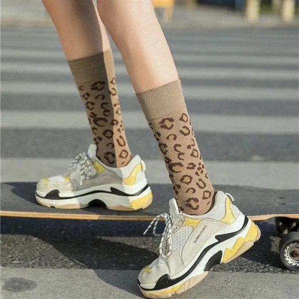 Chaussettes Léopard Hautes