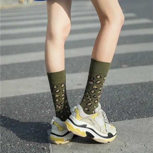 Chaussettes Léopard Hautes