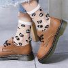 Chaussettes Léopard Transparentes