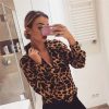 Chemisier Femme Léopard Classique Marron