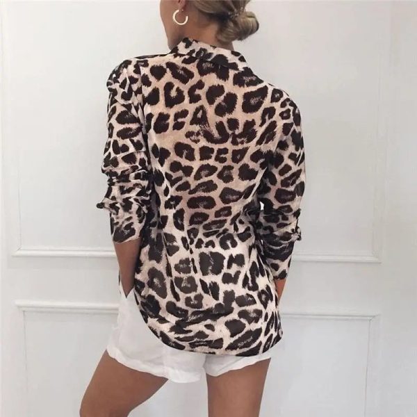 Chemisier Femme Motif Léopard