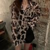 Chemisier Léopard Blouse Kaki