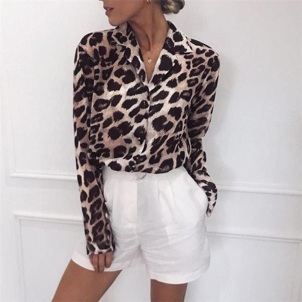 chemisier leopard femme elegance everyday