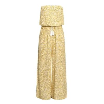 Combinaison Léopard Bustier Jaune