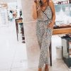 Combinaison pantalon léopard tendance