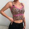 Crop Top Léopard Lingerie