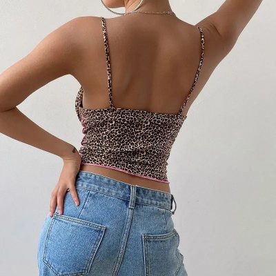 Crop Top Léopard Tendance